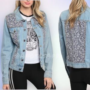 Vintage Vibes Jean Jacket with a new twist😎 NEW✔️